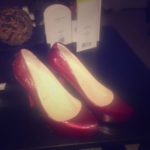 Authentic Cherry Red Patent Christian Louboutin